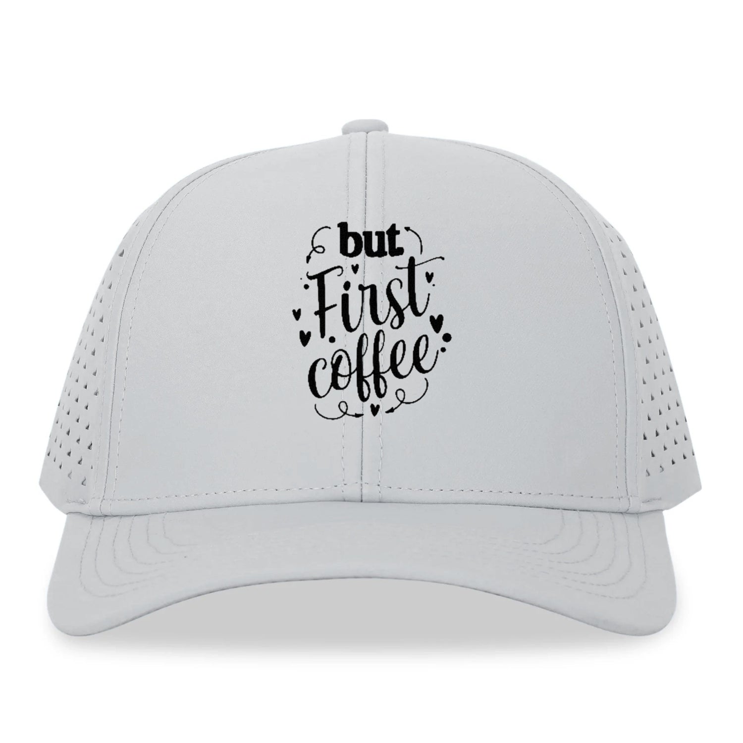 Caffeine Craze: Fuel Your Day with 'But First, Coffee' Hat