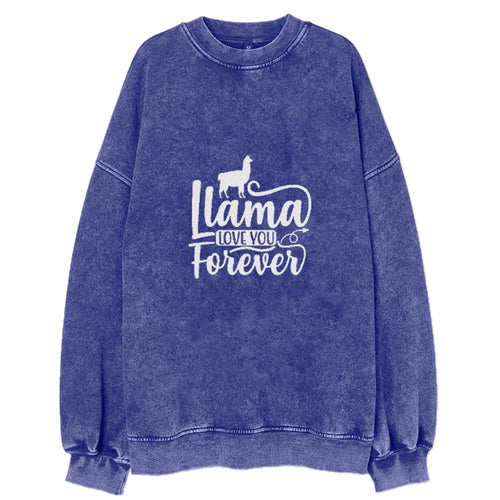 Llama Love You Forever 2 Vintage Sweatshirt