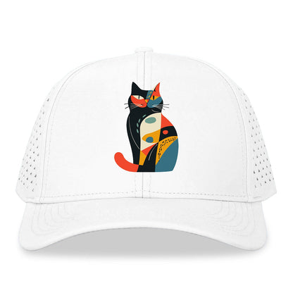 Abstract Elegance Colorful Cat Hat