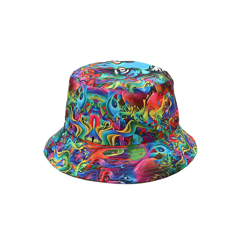 Pandaize Unisex Print Double-Side-Wear Reversible Bucket Hat