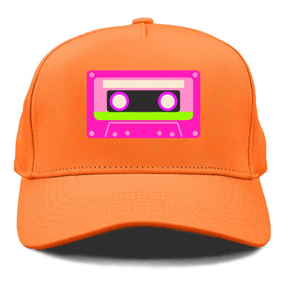 Retro 80s Cassette Pink Hat