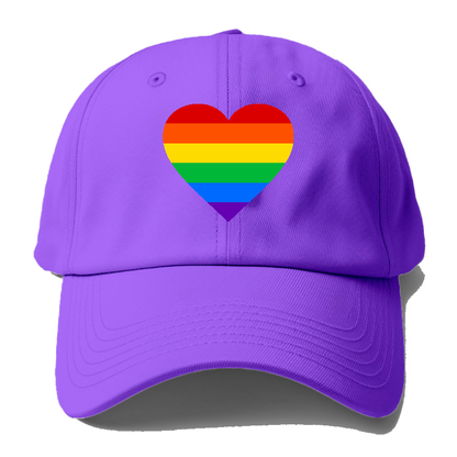 raindow heart Hat