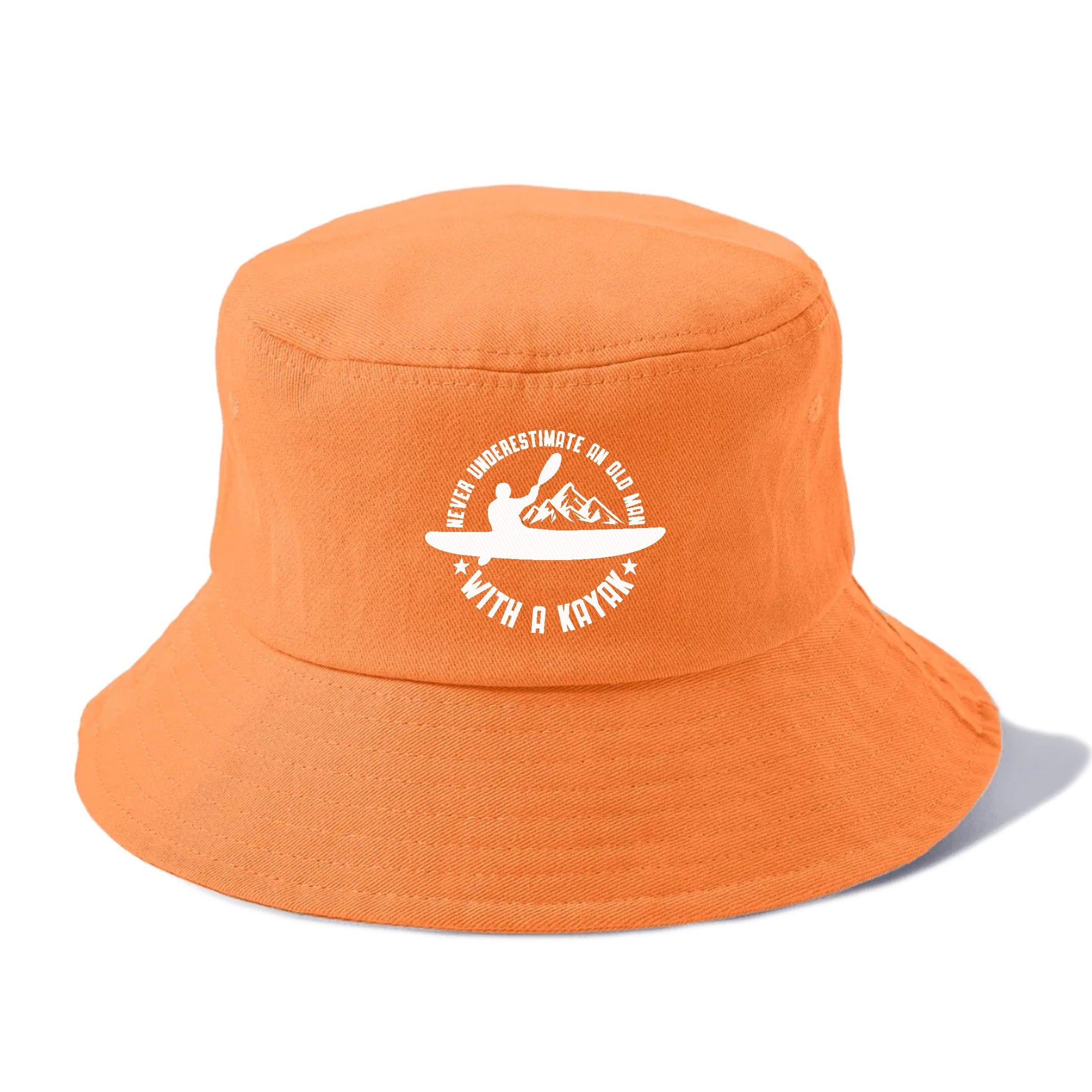 Never Underestimate An Old Man With A Kayak Vintage Bucket Hat – Pandaize