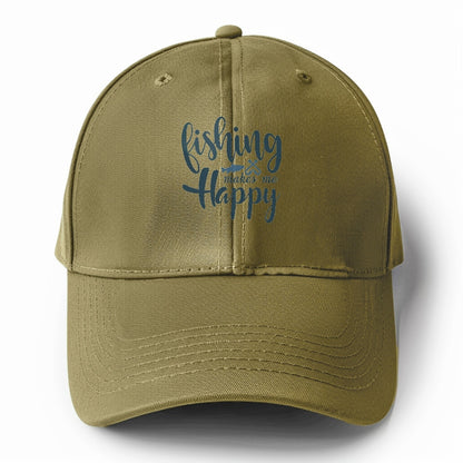 Fishing makes me happy Hat