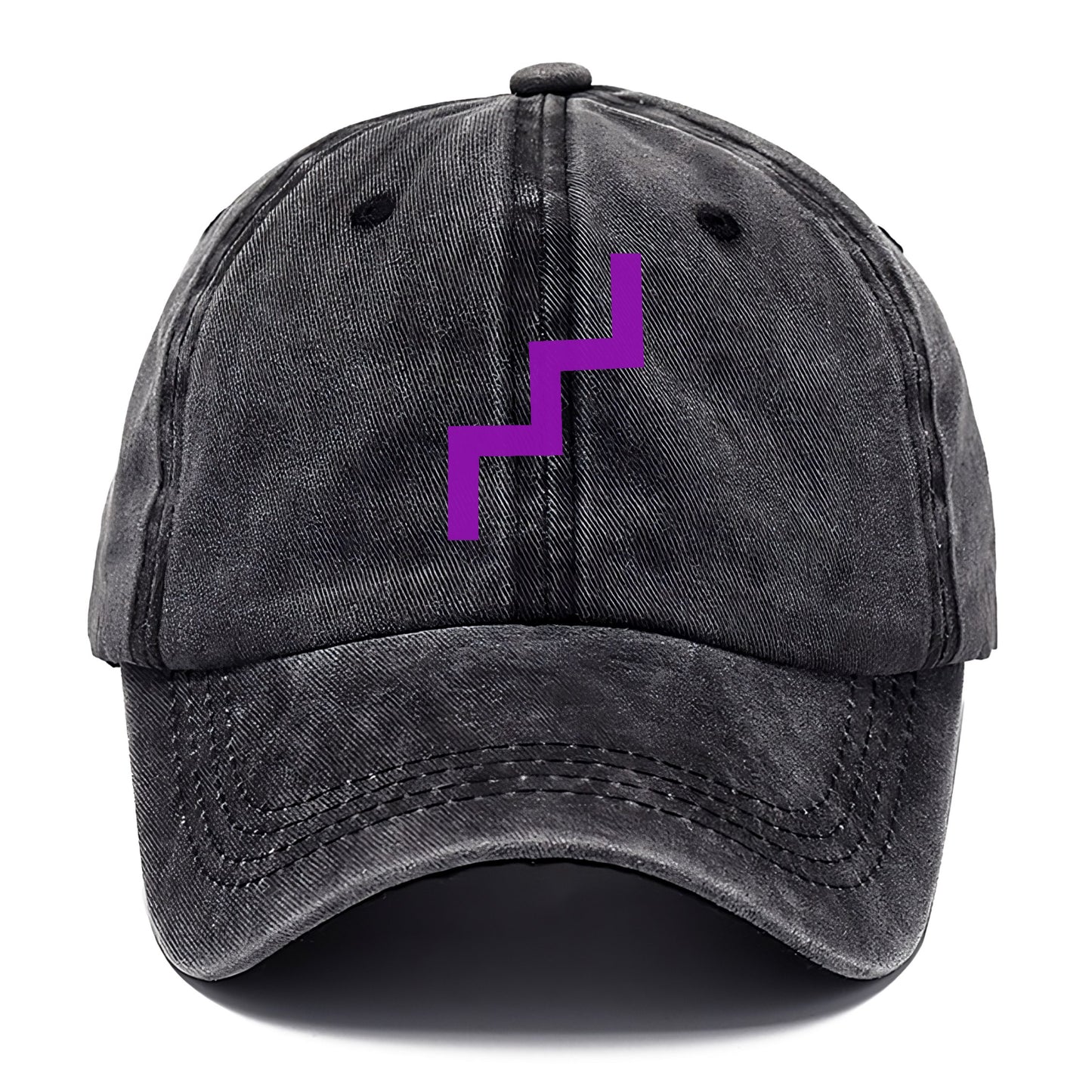 Retro 80s Zig Zag Purple Hat