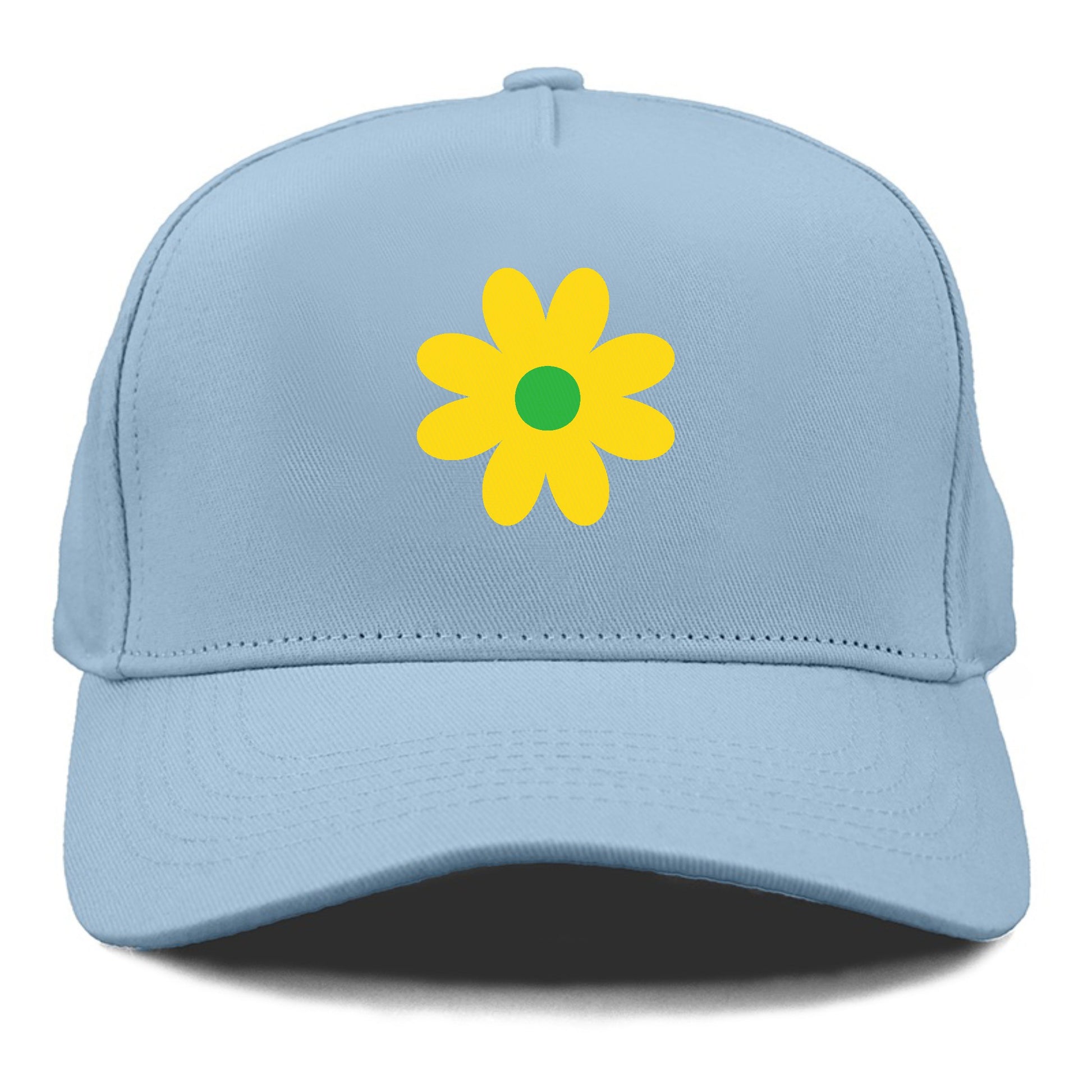 Retro 80s Flower Yellow Hat