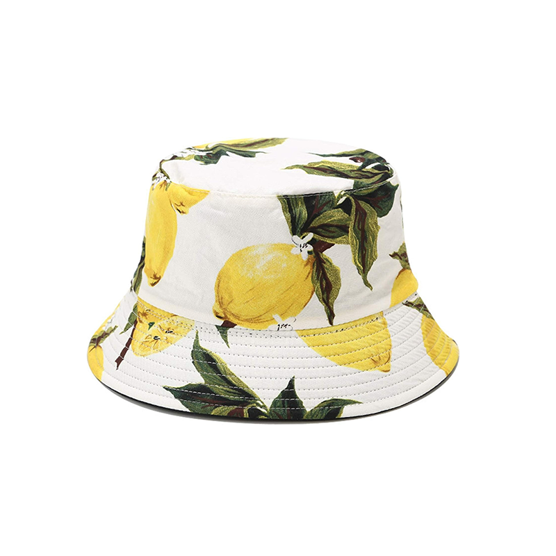 Pandaize Unisex Print Double-Side-Wear Reversible Bucket Hat