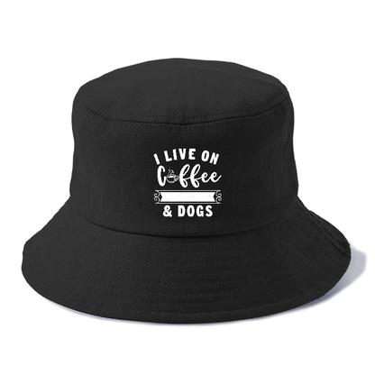 I live on coffee love & dogs Hat