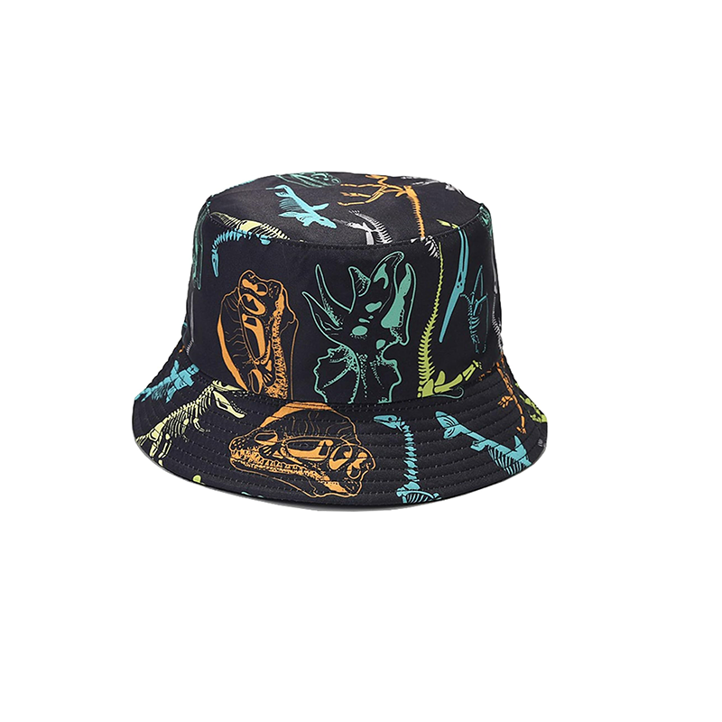 Pandaize Unisex Print Double-Side-Wear Reversible Bucket Hat