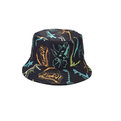 Pandaize Unisex Print Double-Side-Wear Reversible Bucket Hat