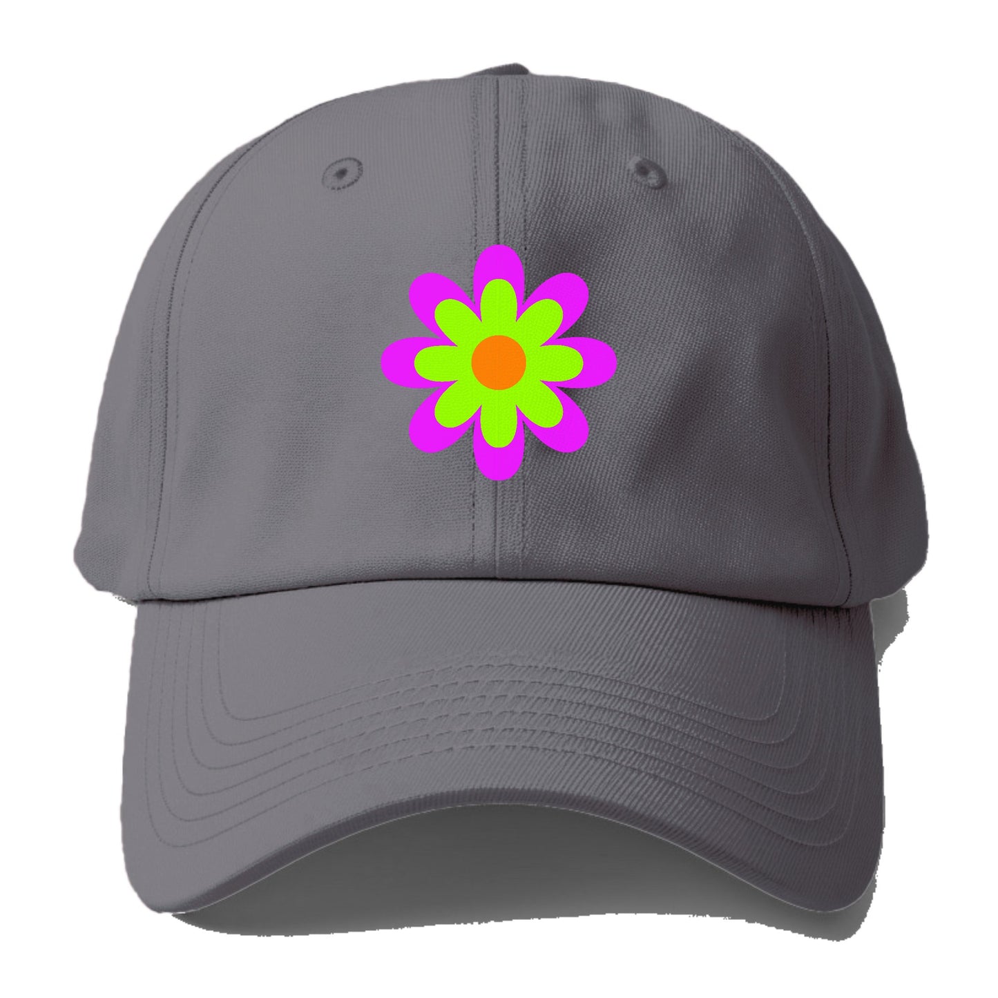 Retro 80s Flower Purple Hat