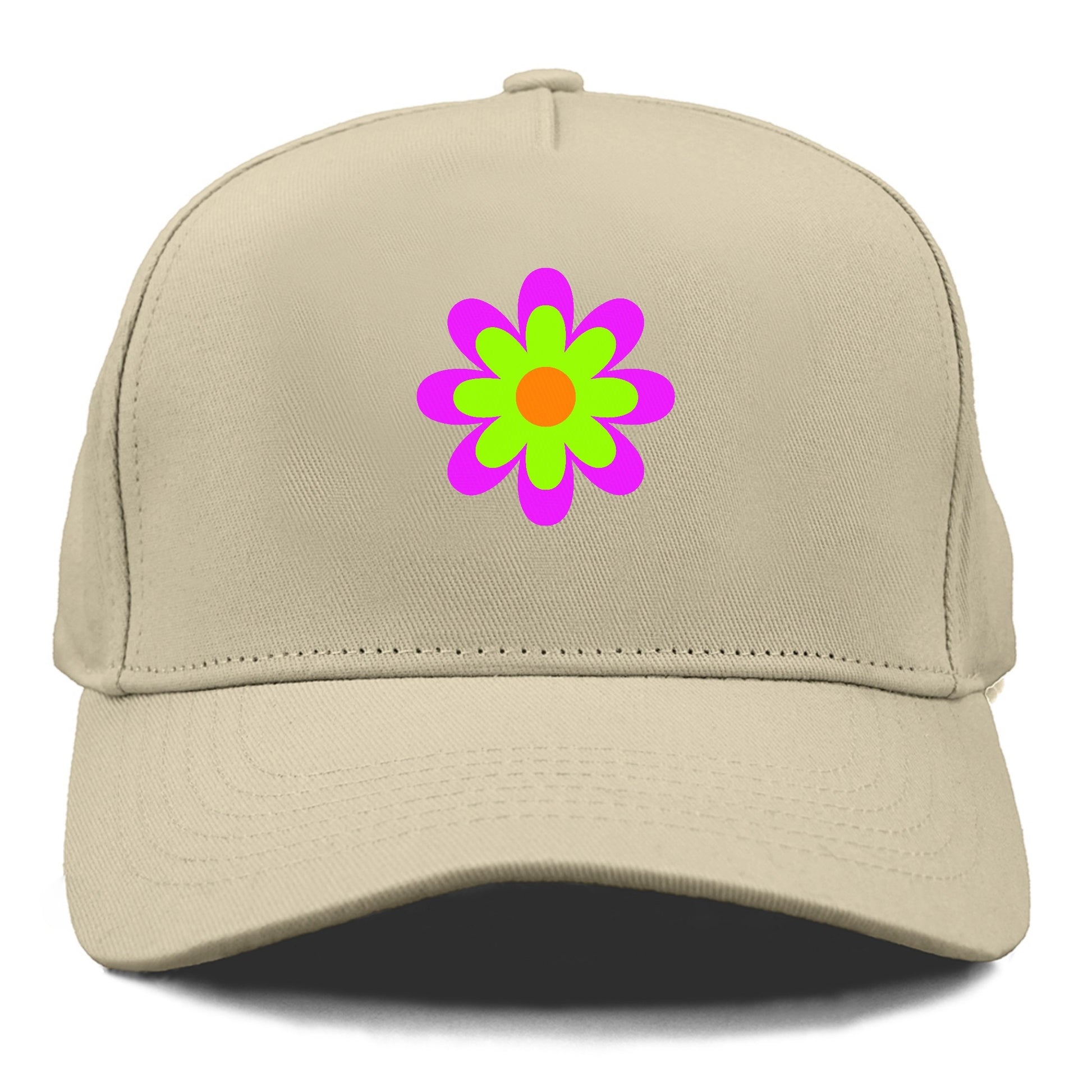 Retro 80s Flower Purple Hat