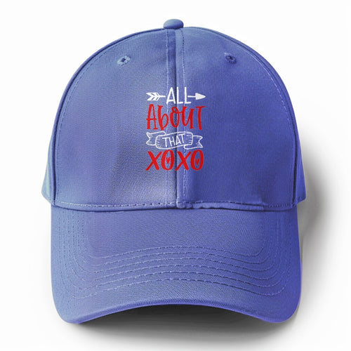 All About That Xoxo Solid Color Baseball Cap