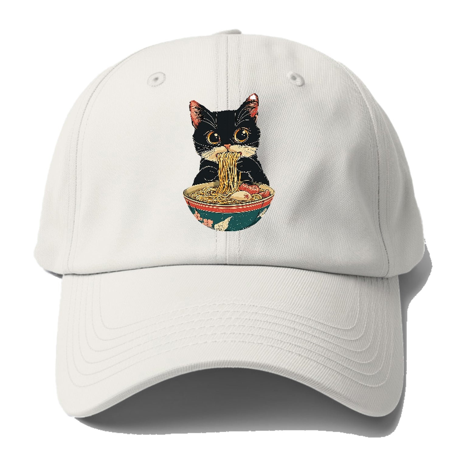 Cat Eating Noodles Hat