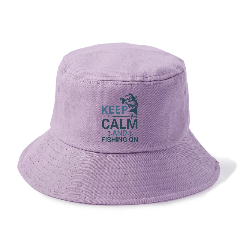 Keep calm and fishing on Hat