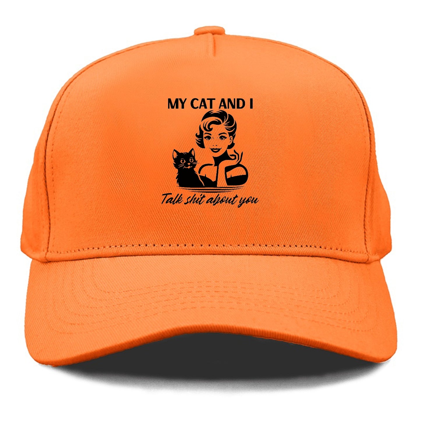 my cat and i talk shit about you 2 Hat