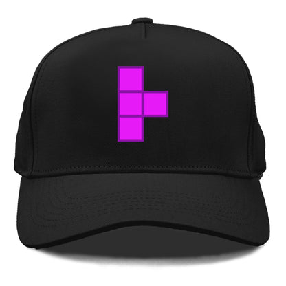 Retro 80s Tetris Blocks Purple Hat