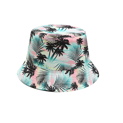 Pandaize Sombrero de cubo reversible con estampado unisex de doble cara 