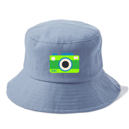 Retro 80s Camera Green Hat