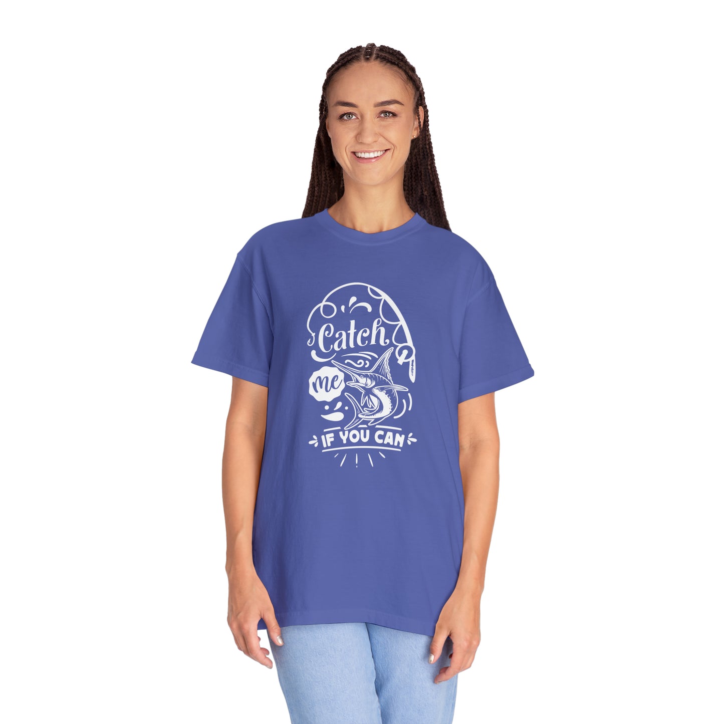 Chasing Adventure: Catch Me If You Can Fishing T-Shirt