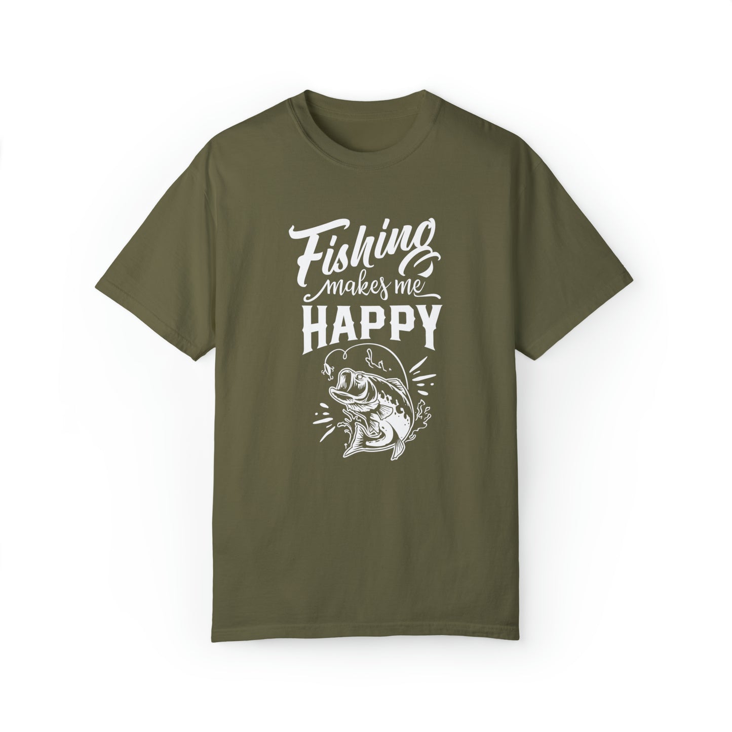 Camiseta "Serene Waters: Felicidad infundida por la pesca"