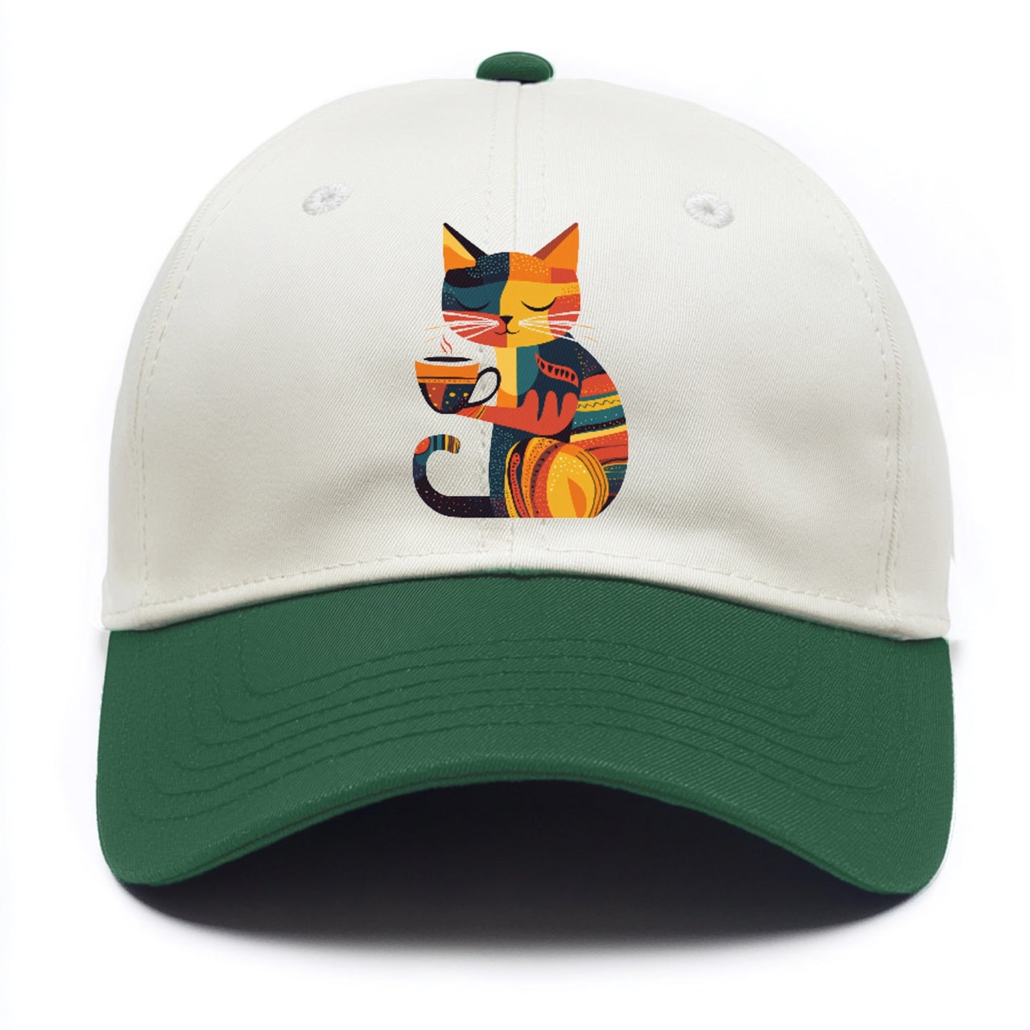 Coffee Time Cat Hat