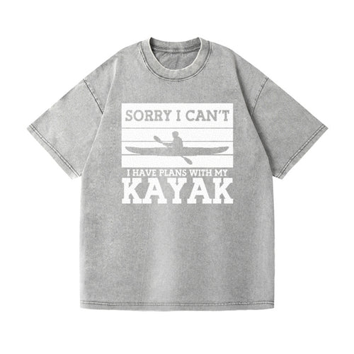 Sorry I Can't I Have Plans With My Kayak Vintage T-shirt