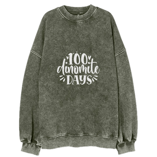 100 Dinomite Days Vintage Sweatshirt