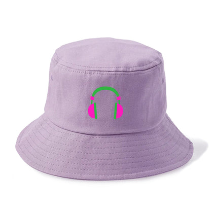 Retro 80s Headphones Pink Hat