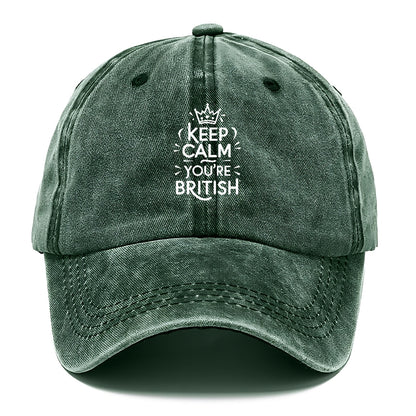 keep calm you are british! Hat