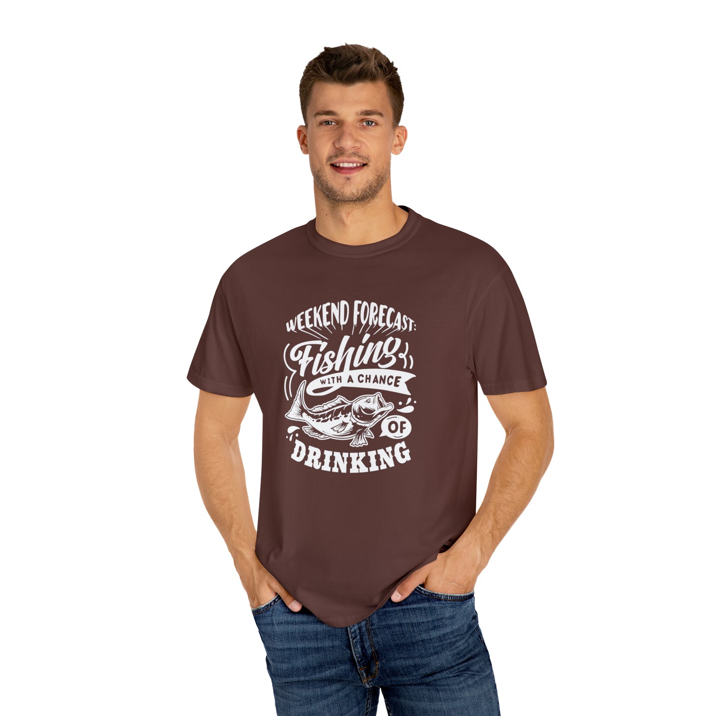 Cast and Cheers: Fishing Forecast Weekend T-shirt