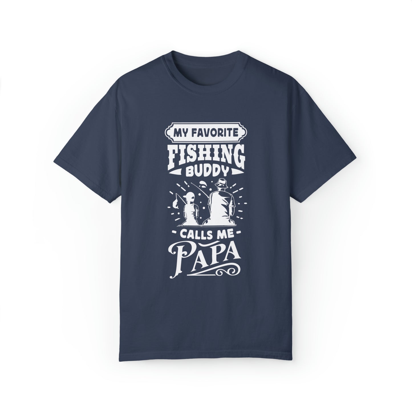 『大切な釣り仲間 パパって呼んでます』Tシャツ
