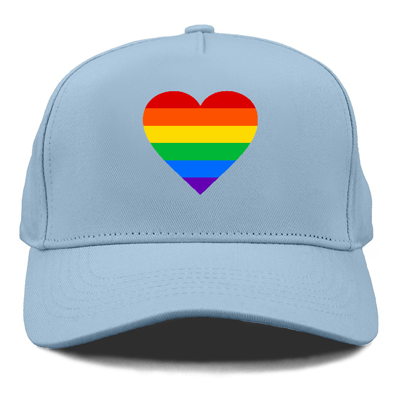 raindow heart Hat