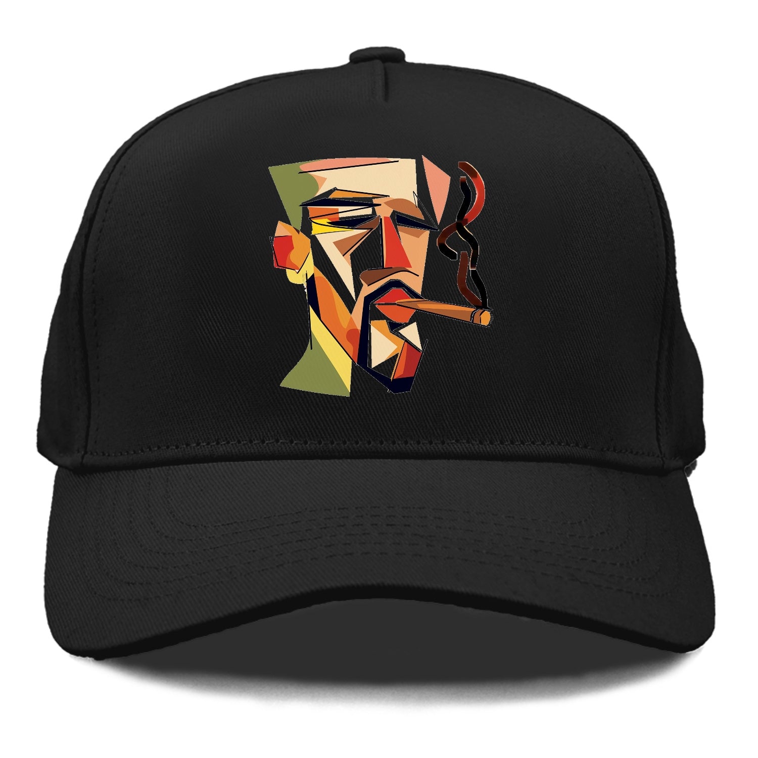 Cigar Cool Abstract Expression Hat