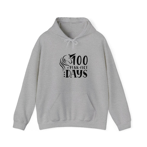 100 Purr Fect Days Hooded Sweatshirt