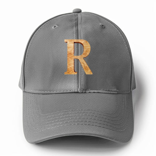 Letter R Solid Color Baseball Cap