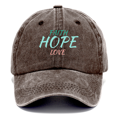 faith hope love Hat