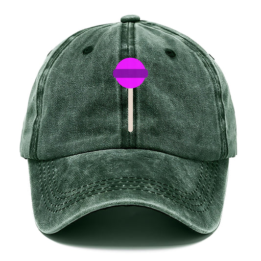 Retro 80s Lollipop Purple Hat