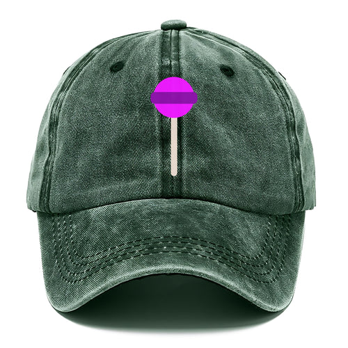 Retro 80s Lollipop Purple Classic Cap