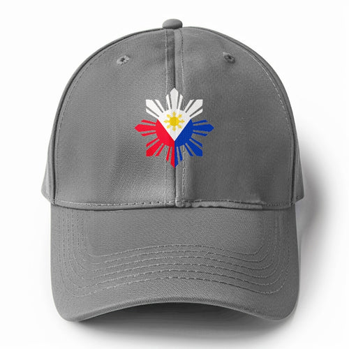 Philippines Iconic Sun And Stars Solid Color Baseball Cap