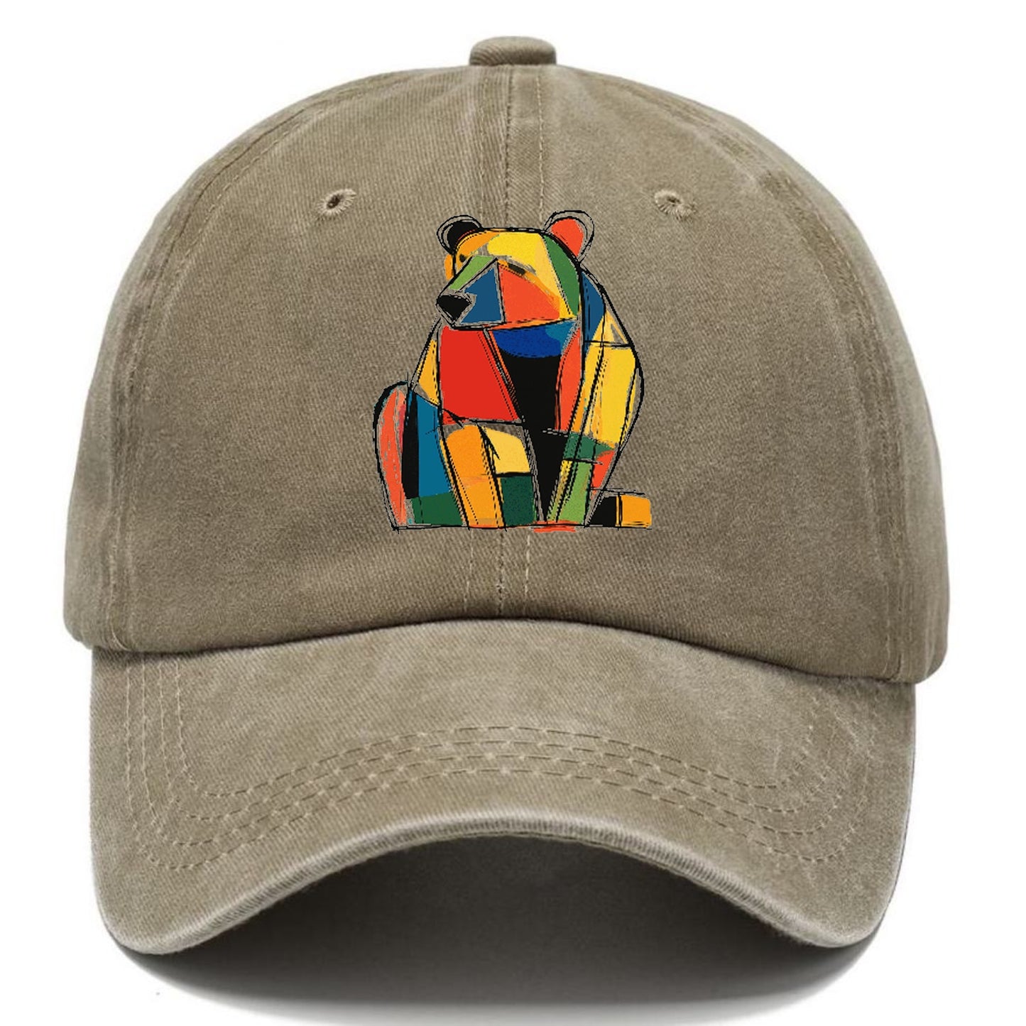 Colorful Abstract Bear Hat