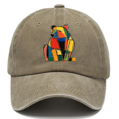 Colorful Abstract Bear Hat