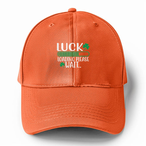 Luck Loading Please Solid Color Baseball Cap