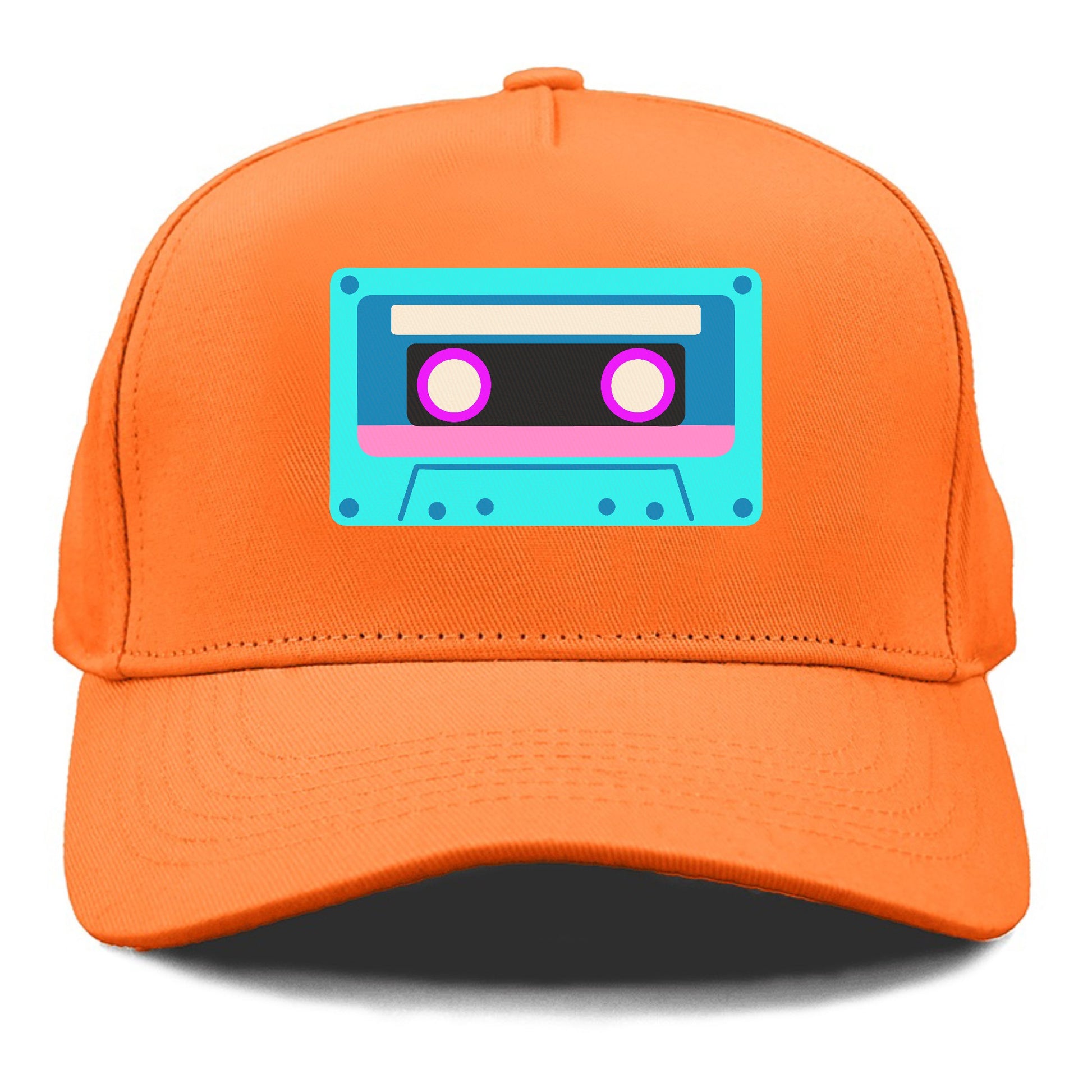 Retro 80s Cassette Blue Hat