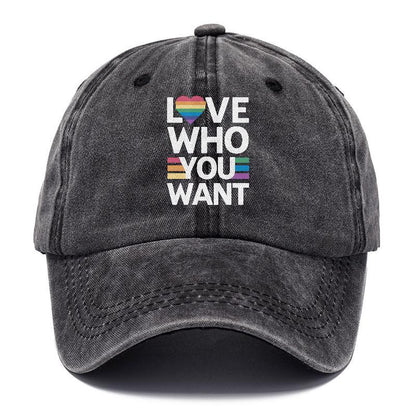 Empowering Diversity: Expressive 'Love Who You Want' Hat - Pandaize