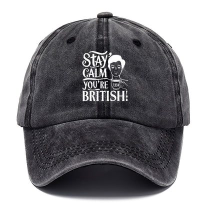 stay calm you're british Hat