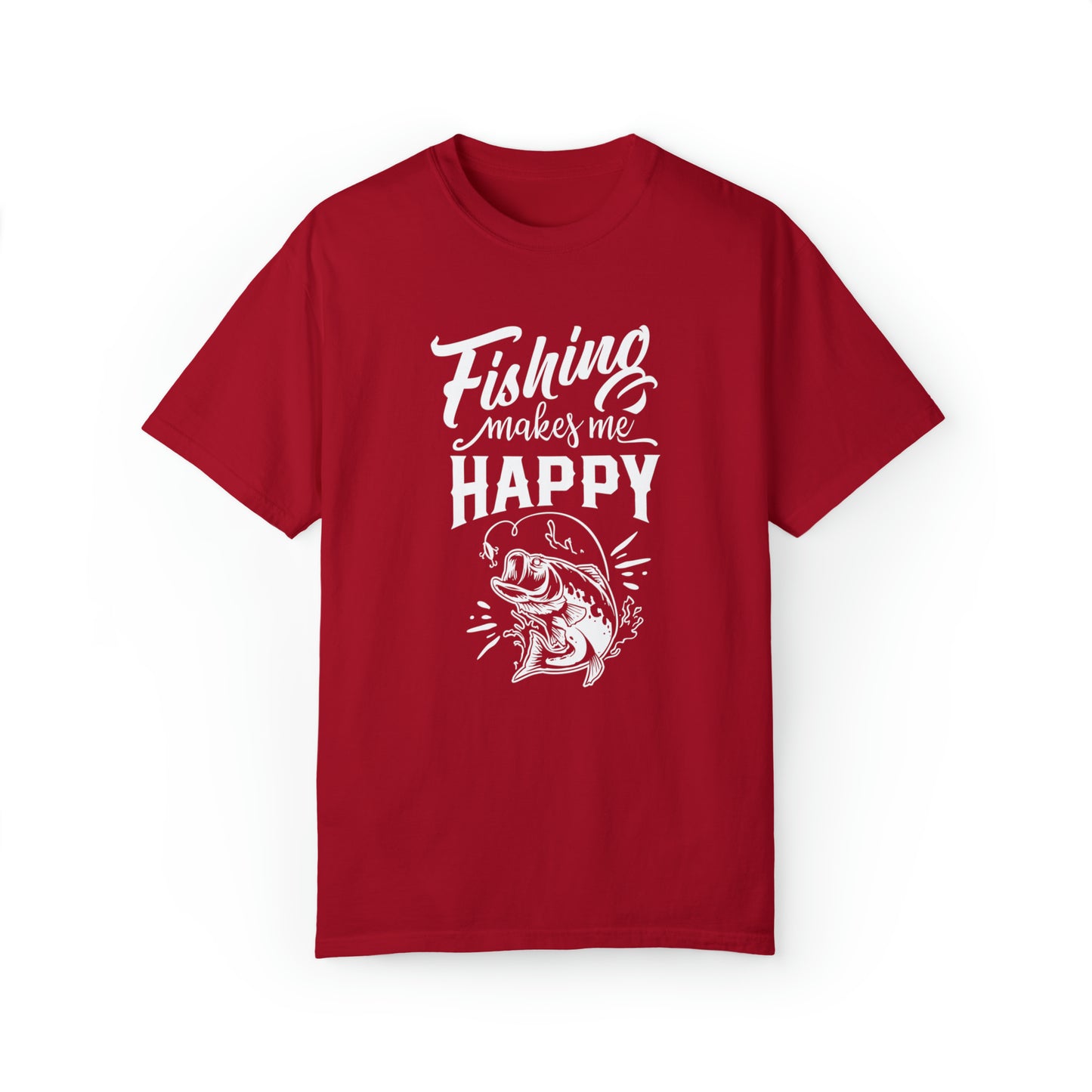 "Serene Waters: Fishing-Infused Happiness" T-Shirt