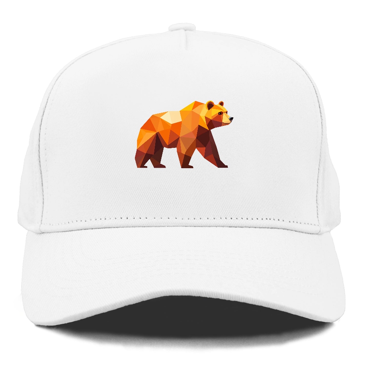 Geometric Bear on the Move Hat