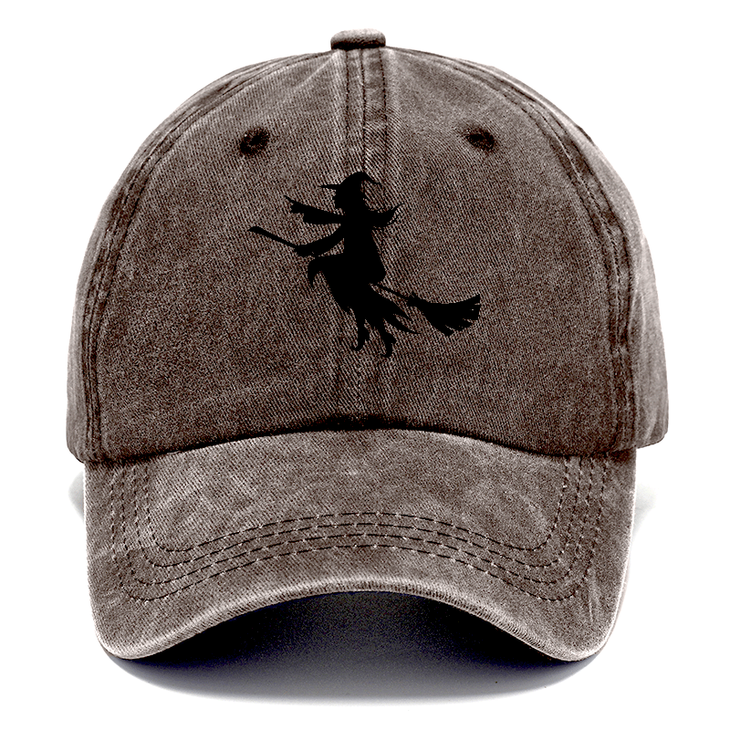 Witch On Broom 6 Hat