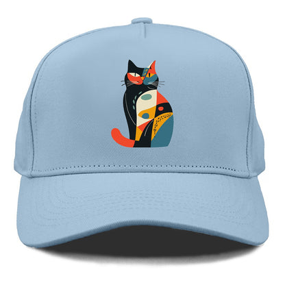 Abstract Elegance Colorful Cat Hat